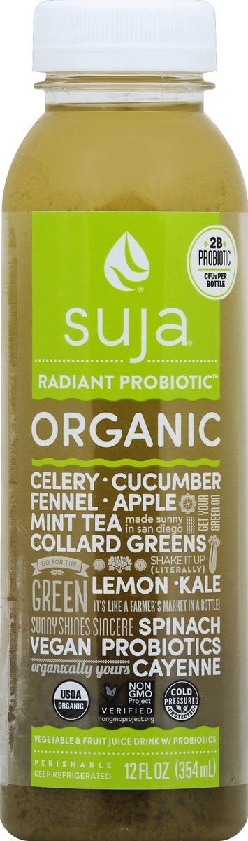 slide 3 of 4, Suja Radiant Organic Probiotic Fruit Juice - 12 fl oz, 12 fl oz