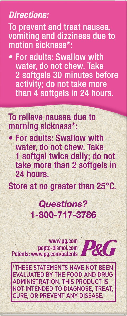 slide 8 of 10, Pepto-Bismol Herbal Blends Softgels Ginger & Chamomile 14 ea, 14 ct