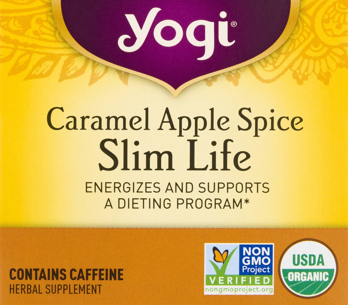 slide 5 of 9, Yogi Herbal Supplement, Slim Life, Caramel Apple Spice, Tea Bags, 16 ct