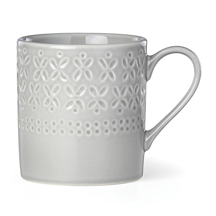 slide 1 of 1, Kate Spade New York Willow Drive Grey Mug, 1 ct