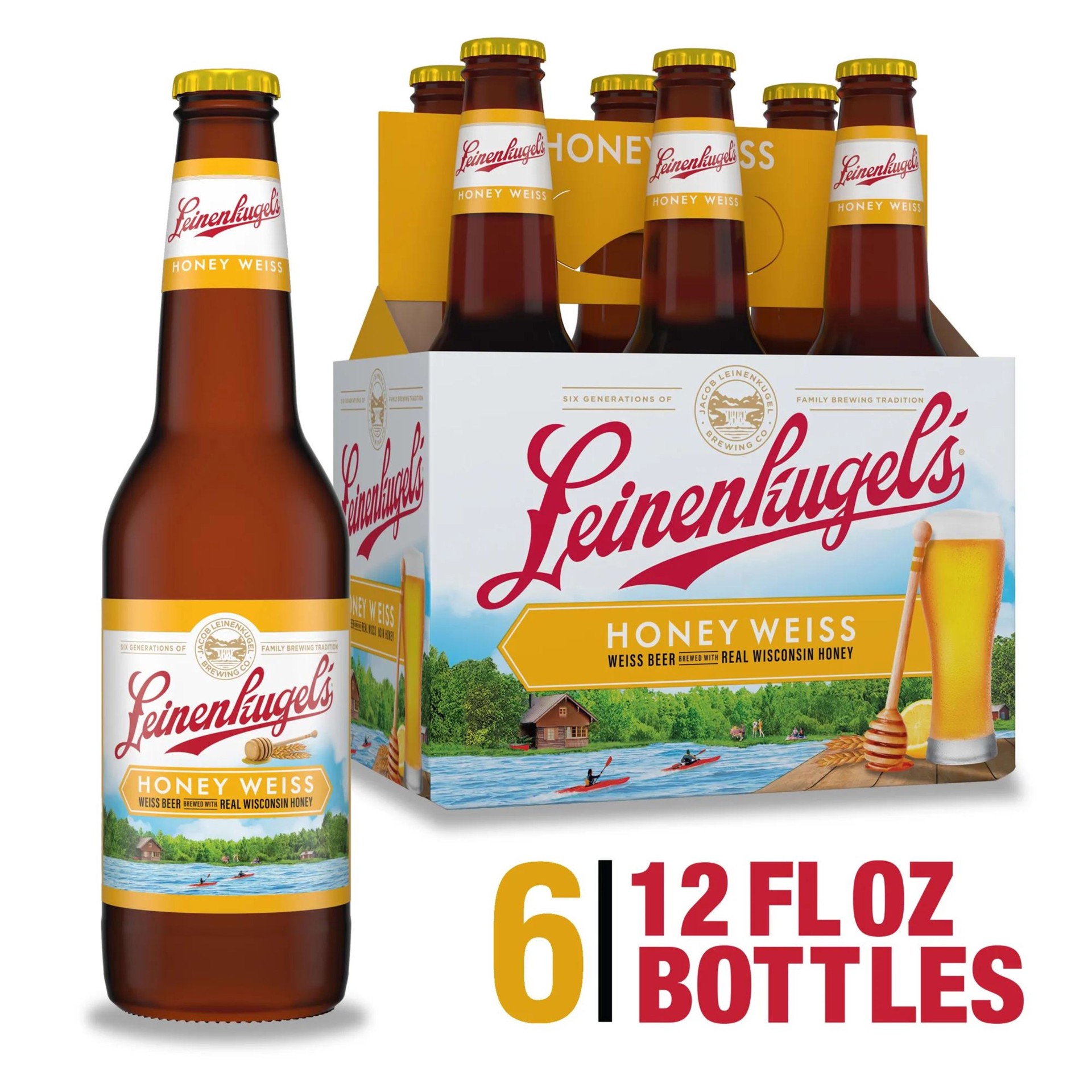 slide 1 of 5, LEINENKUGEL'S HONEY WEISS Honey Weiss Beer, 72 fl oz
