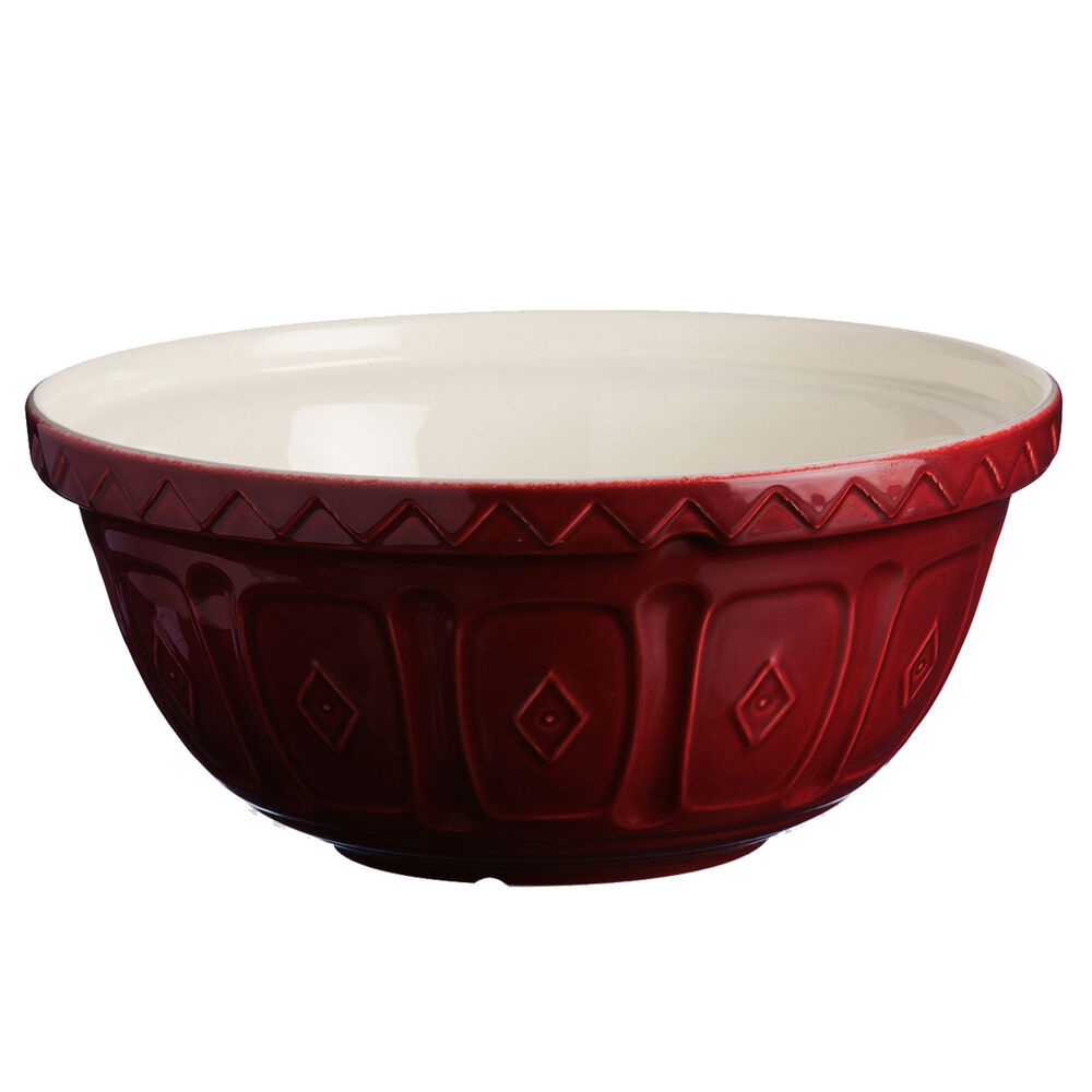 slide 1 of 1, Mason Cash Mixing Bowl, Burgundy, 1 ct