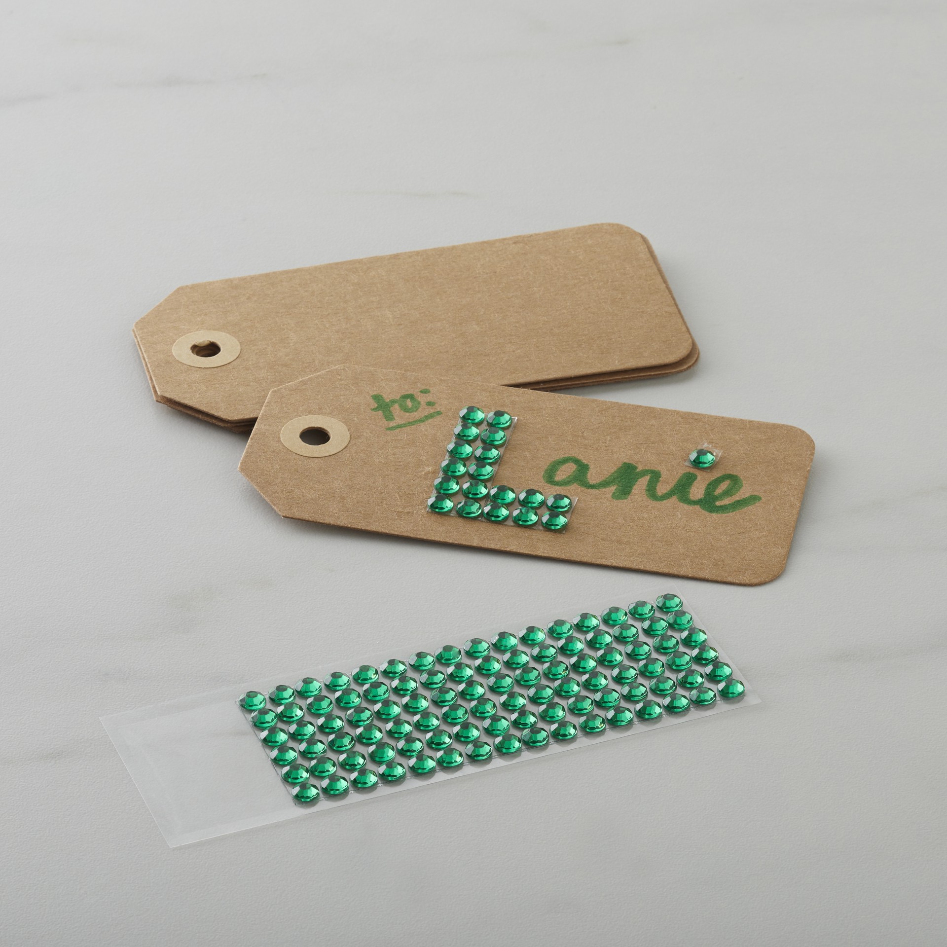 slide 2 of 5, Green Bling Sticker By Recollections, 2 in x 8 in