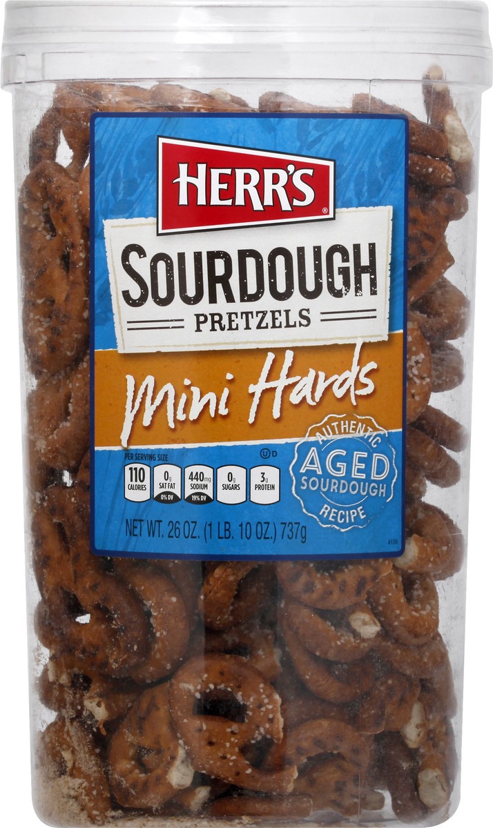 slide 13 of 13, Herr's Mini Hards Sourdough Pretzels 26 oz, 26 oz