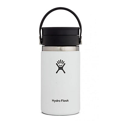 slide 1 of 1, Hydro Flask Wide Mouth Coffee with Flex Sip Lid, White, 12 oz