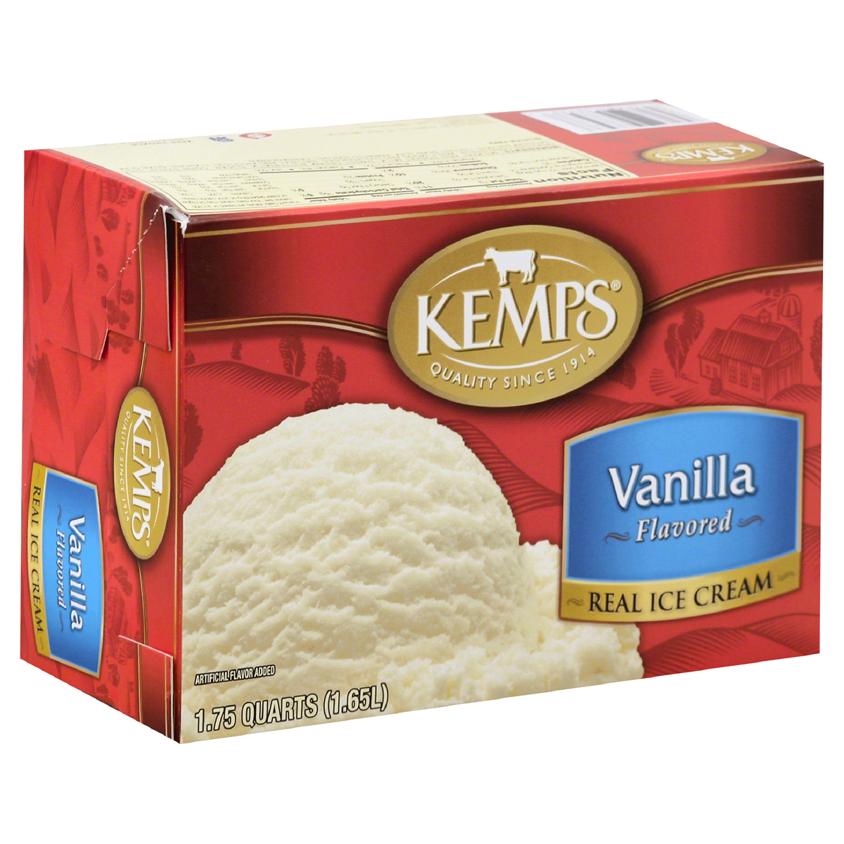 slide 1 of 1, Kemps Vanilla Ice Cream Square, 56 fl oz