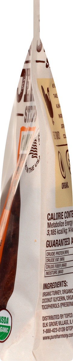 slide 4 of 14, Pure Harmony Jerky Strips Organic Turkey & Sweet Potato Recipe Dog Treats 5 oz, 5 oz