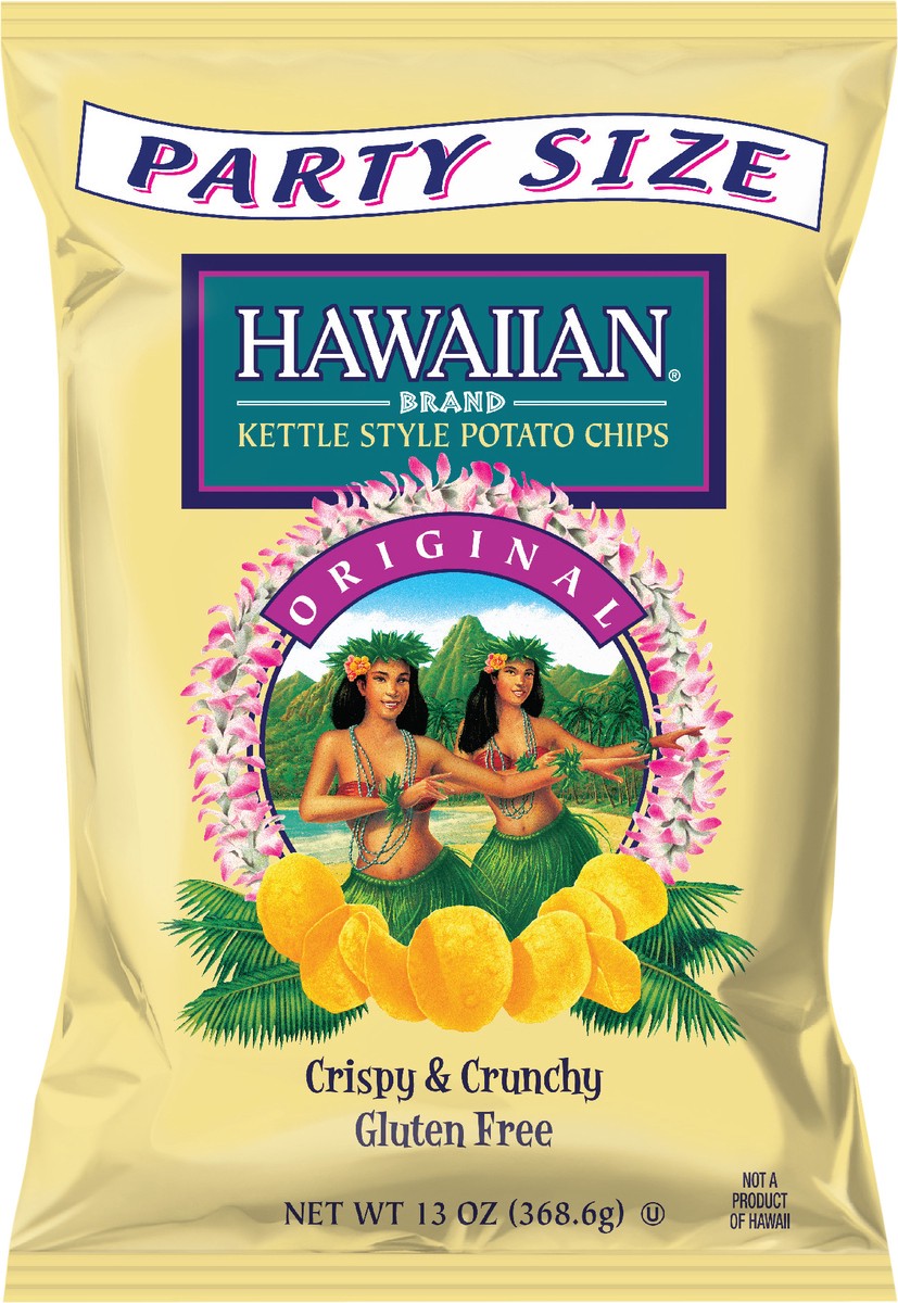 slide 5 of 7, Hawaiian 13 oz Hawaiian Brand Original Kettle Style Potato Chips, 13 oz