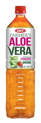 slide 1 of 1, OKF Strawberry Aloe Vera Drink - 50.7 oz, 50.7 oz