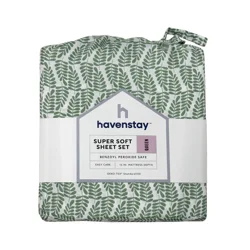 Havenstay Sheets, Queen, Green Fern