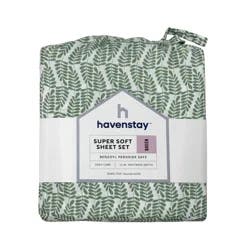 Havenstay Sheets, Queen, Green Fern