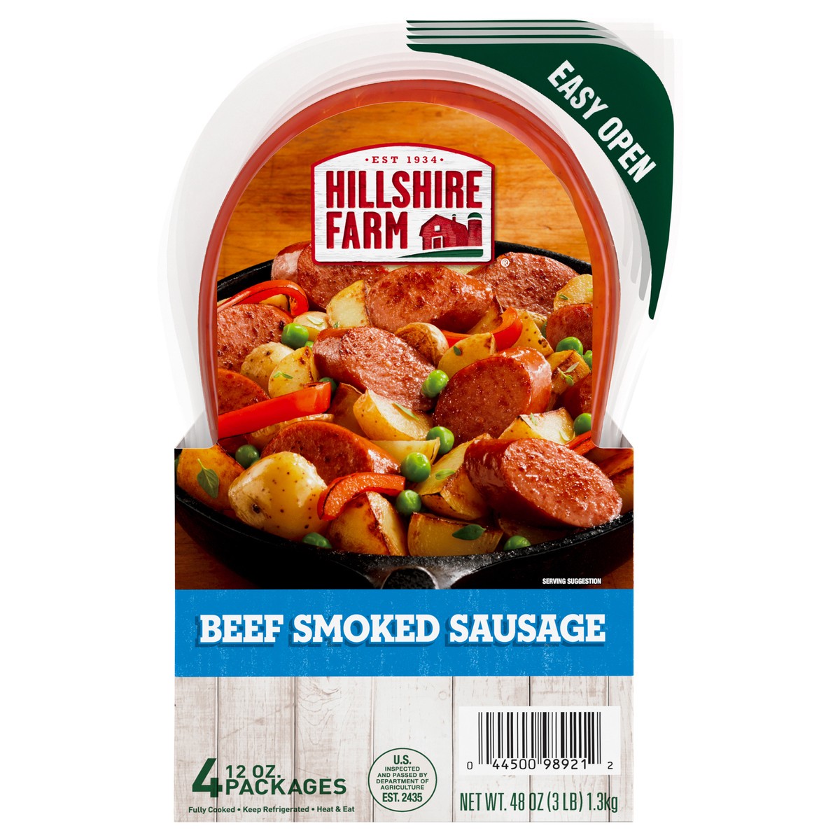 slide 1 of 9, Hillshire Farm Beef Smoked Sausage, 48 oz. Bundle Pack, 