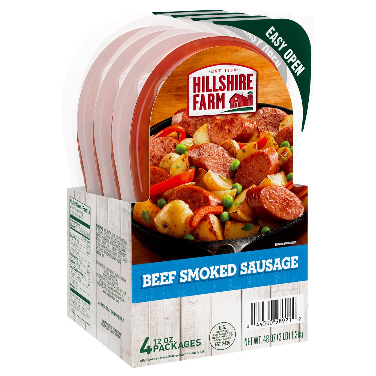 slide 5 of 9, Hillshire Farm Beef Smoked Sausage, 48 oz. Bundle Pack, 