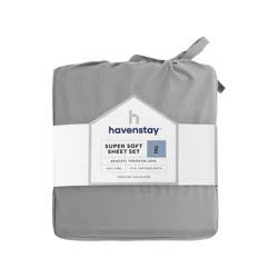 Havenstay Sheets, Full, Gray