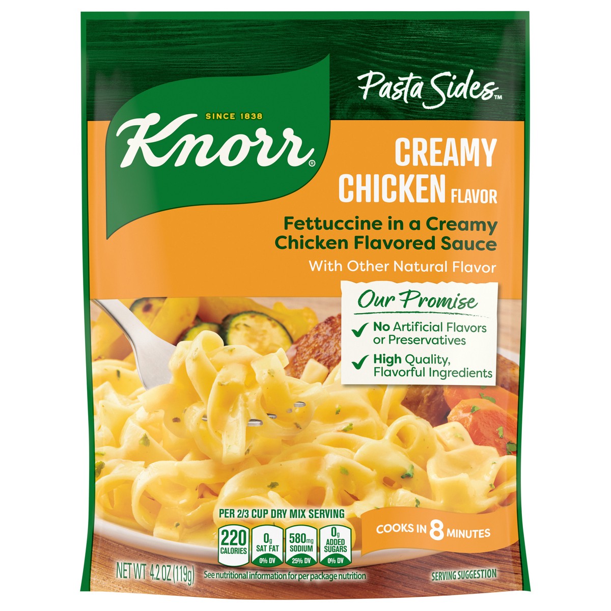 slide 1 of 4, Knorr 4.2 oz Pasta Sides Creamy Chicken, 4.2 oz