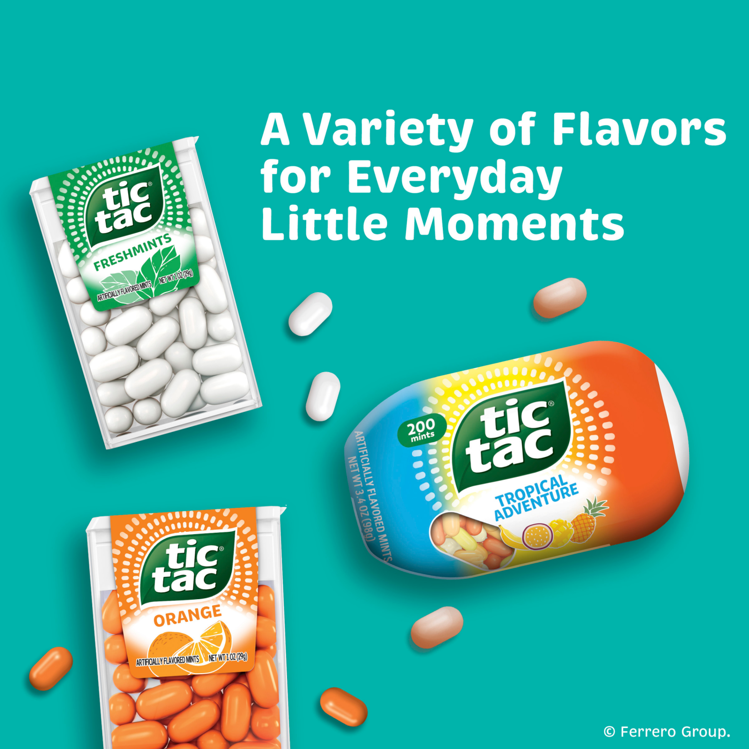 slide 4 of 5, Tic Tac, Wintergreen Mint Singles, 1.7 Oz, 100 Ct, 1.7 oz