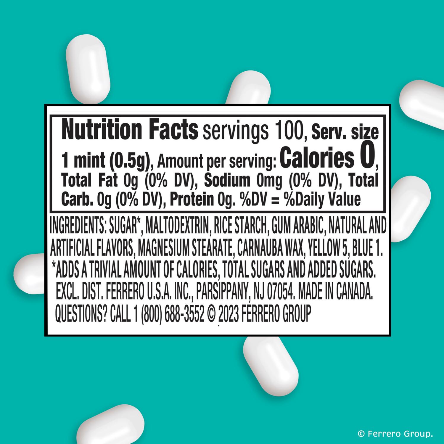slide 5 of 5, Tic Tac, Wintergreen Mint Singles, 1.7 Oz, 100 Ct, 1.7 oz
