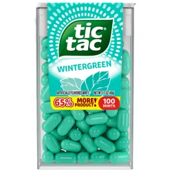 Tic Tac, Wintergreen Mint Singles, 1.7 Oz, 100 Ct