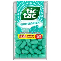 Tic Tac, Wintergreen Mint Singles, 1.7 Oz, 100 Ct