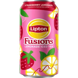 Lipton Fusions Iced Tea Strawberry Lemonade 16 Fl Oz