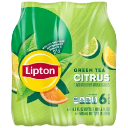 Lipton Green Tea Citrus 16.9 Fl Oz, 6 Count