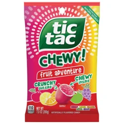 Tic Tac® Chewy! Sweet Fruit Adventure Candy Bag - 7 oz