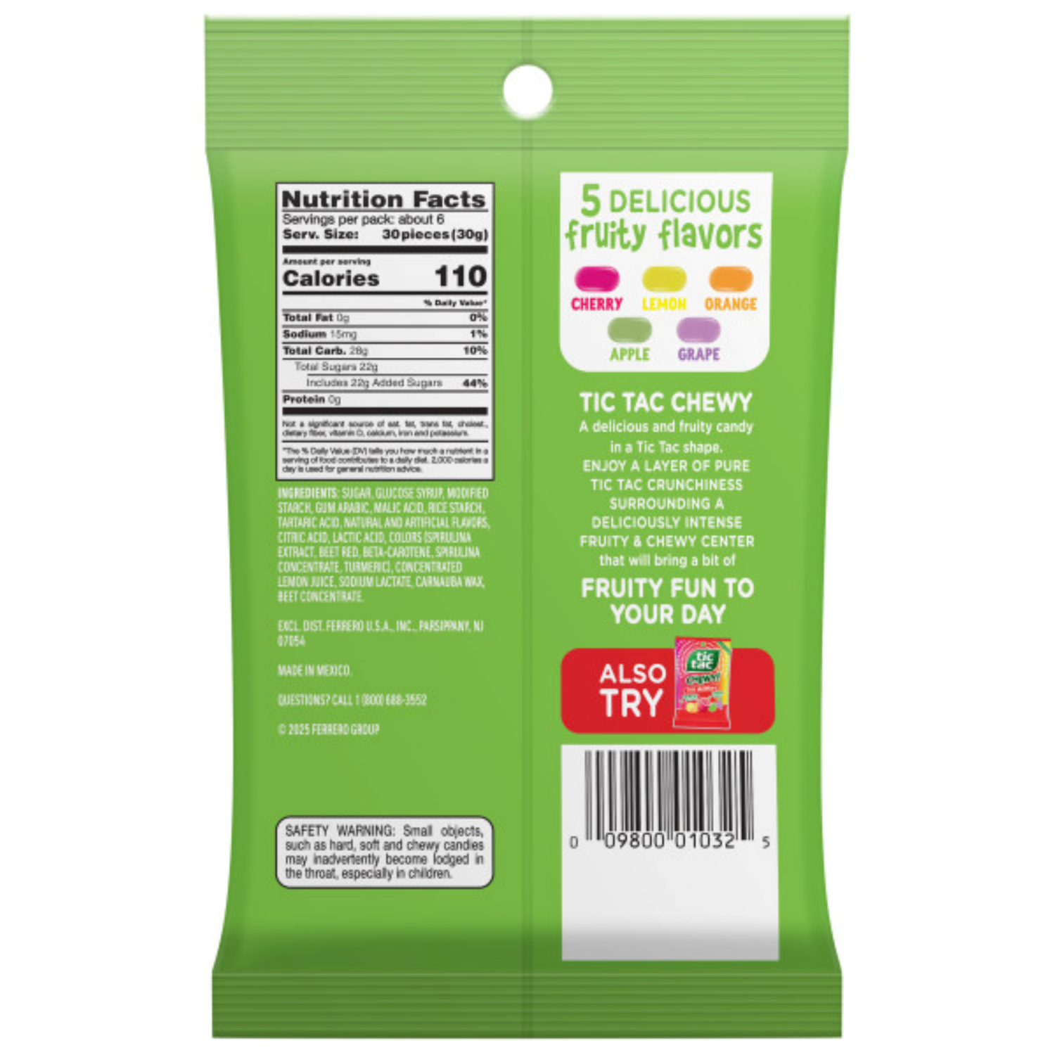 slide 2 of 2, Tic Tac Chewy Sour Adventure Candy, 7 oz