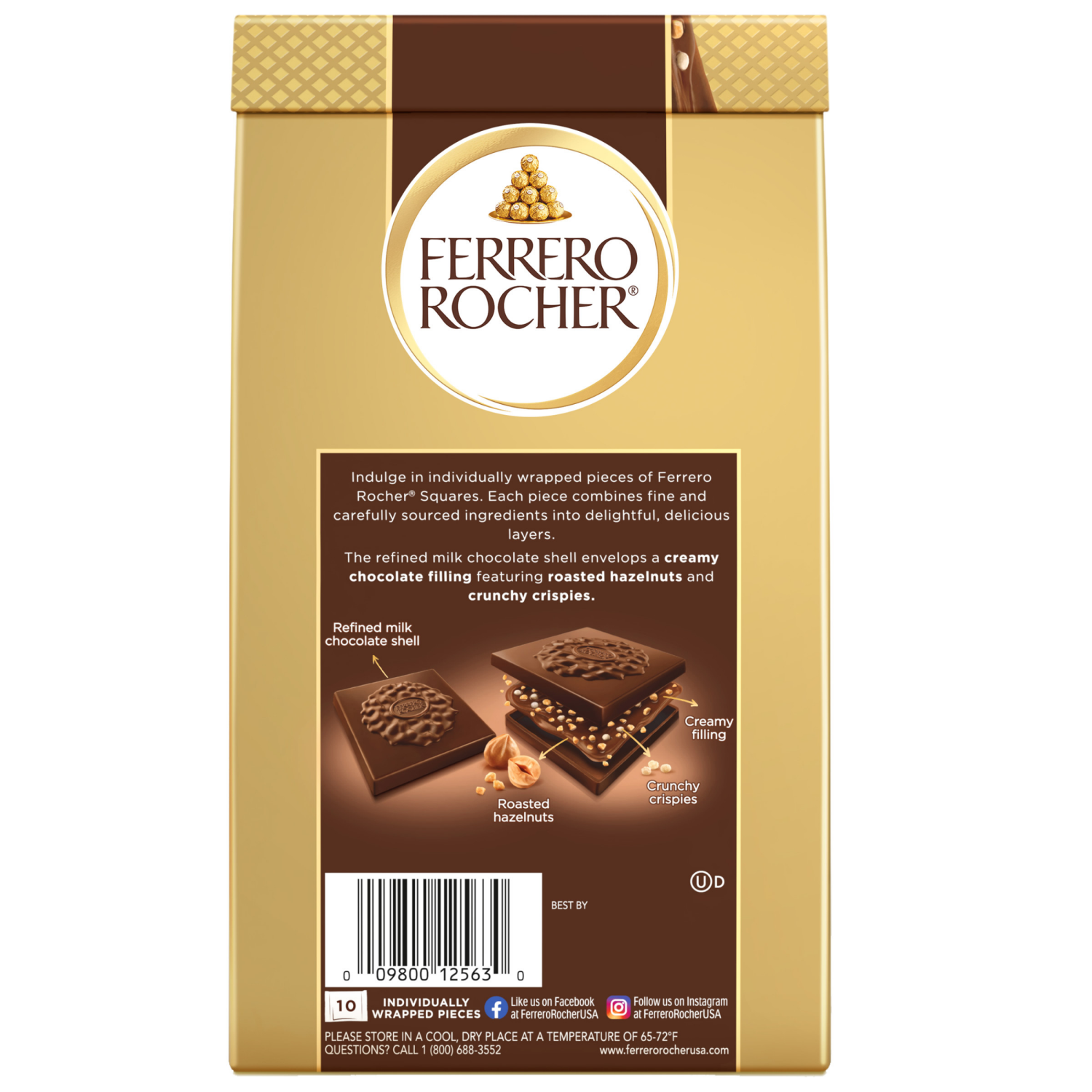 slide 2 of 2, Ferrero Milk Chc Hzlnt C, 3.7z