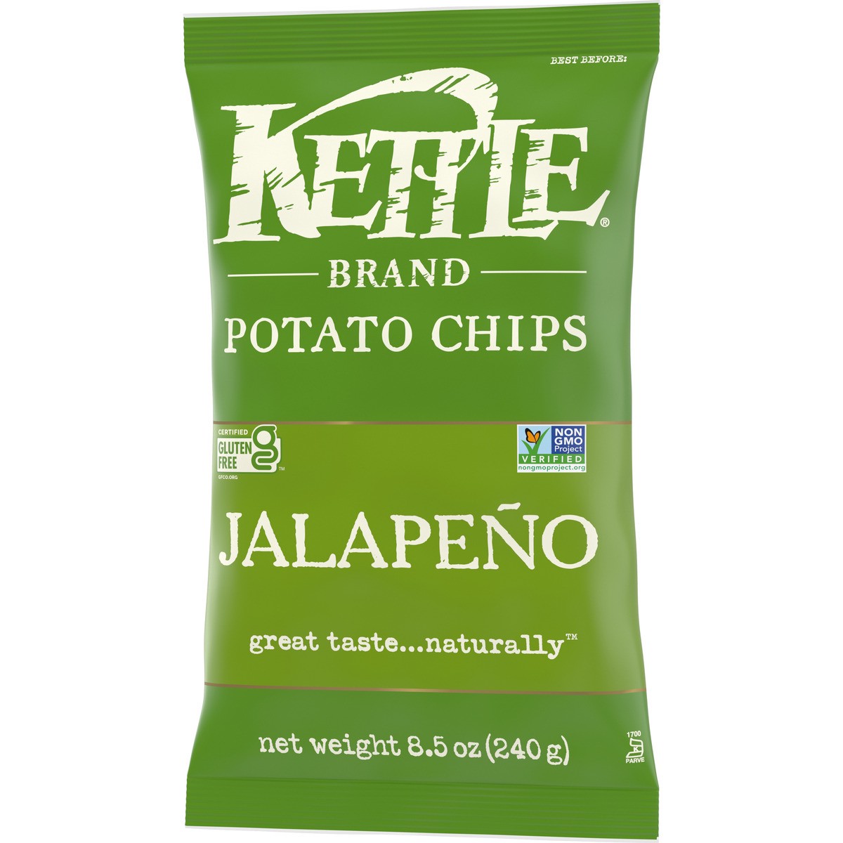 slide 3 of 9, Kettle Brand Potato Chips, Jalapeno Kettle Chips, 8.5 Oz, 