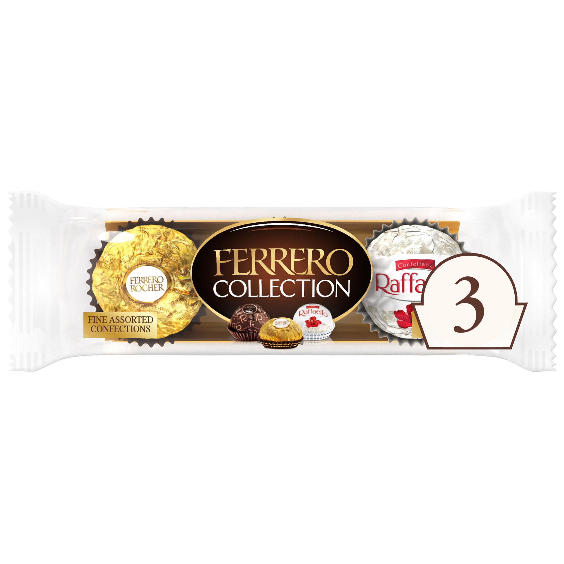 slide 1 of 1, Ferrero Collection Fine Assorted Confections, 3 pc, 1.17 oz