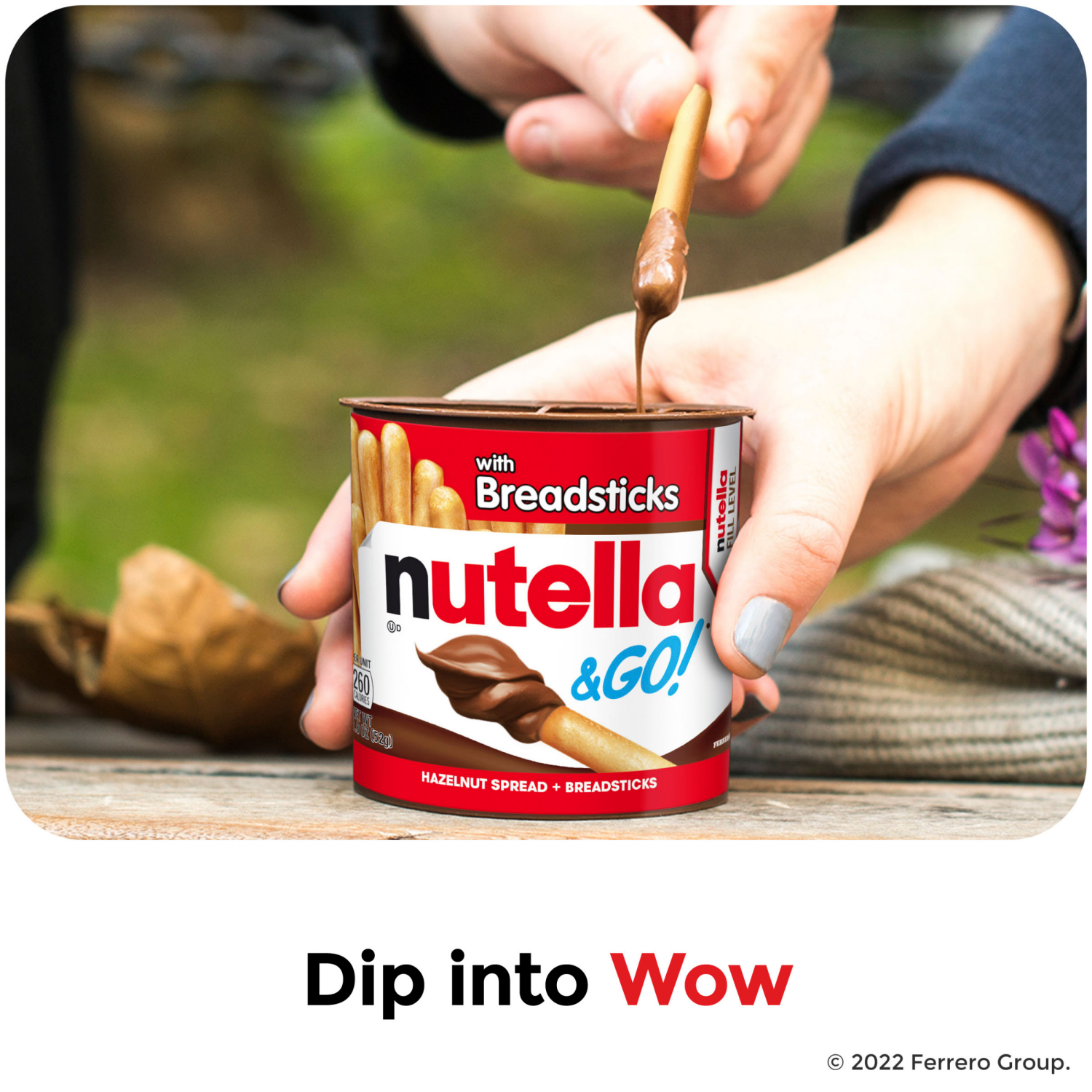 slide 2 of 4, Nutella & Go! Hazelnut Spread + Breadsticks Family Pack 10 ea, 10 ct