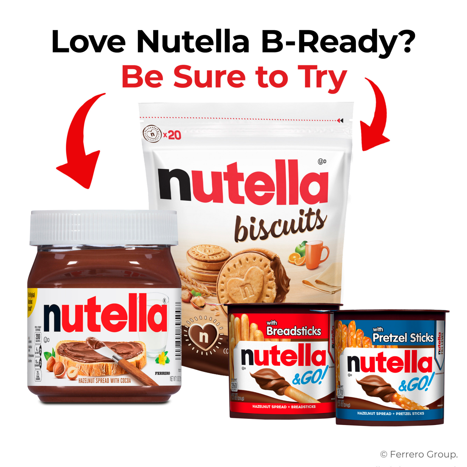 slide 4 of 4, Nutella B-Ready Crispy Wafer 6 - 0.7 oz Packs, 6 ct