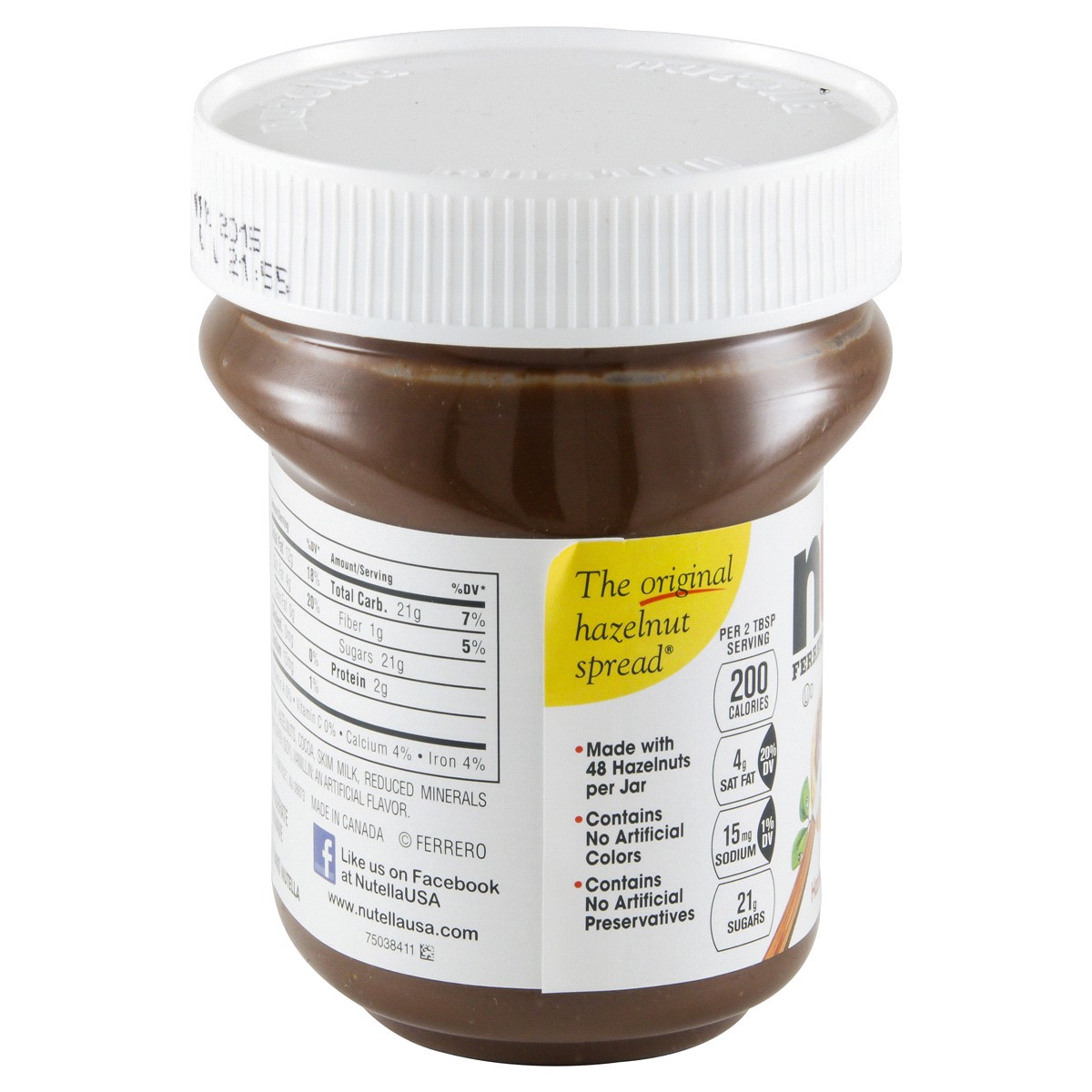 slide 3 of 4, Ferrero Nutella Chocolate Hazelnut Spread, 13 oz