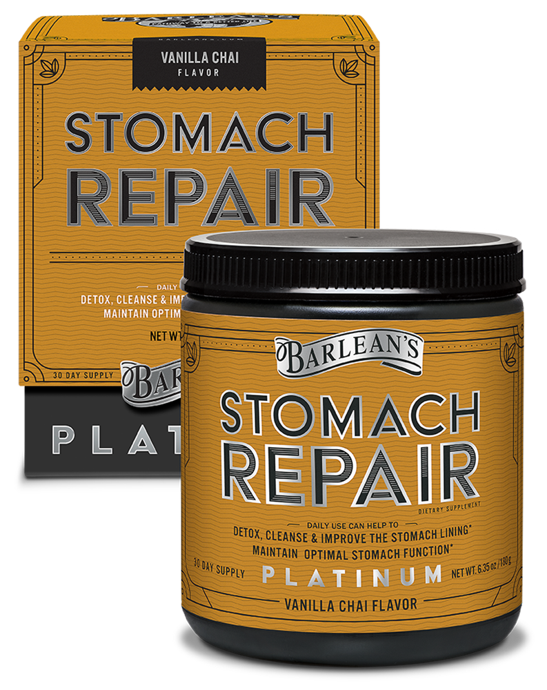 slide 1 of 1, Barlean's Stomach Repair Vanilla Powder, 6.4 oz