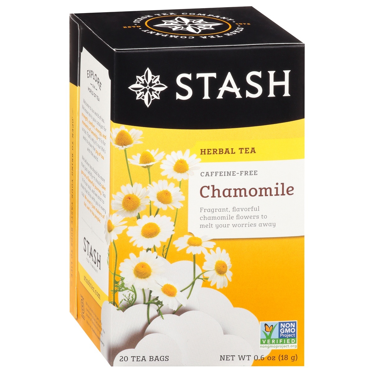 slide 1 of 1, Stash Caffeine-Free Tea Bags Chamomile Herbal Tea - 20 ct, 20 ct