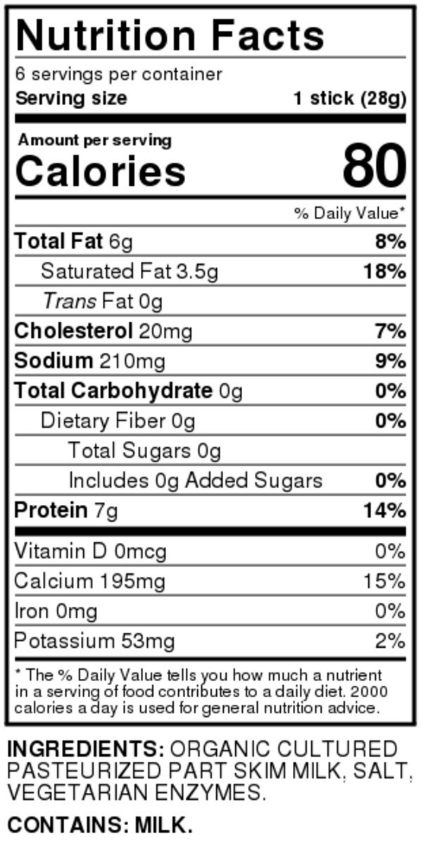 slide 4 of 9, Full Circle Market Organic Mozzarella String Cheese 6-1 Oz Sticks, 6 oz