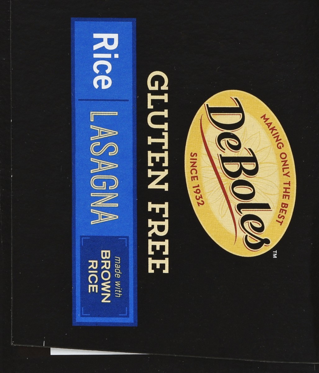 slide 4 of 6, DeBoles Gluten Free Rice Lasagna, 10 oz