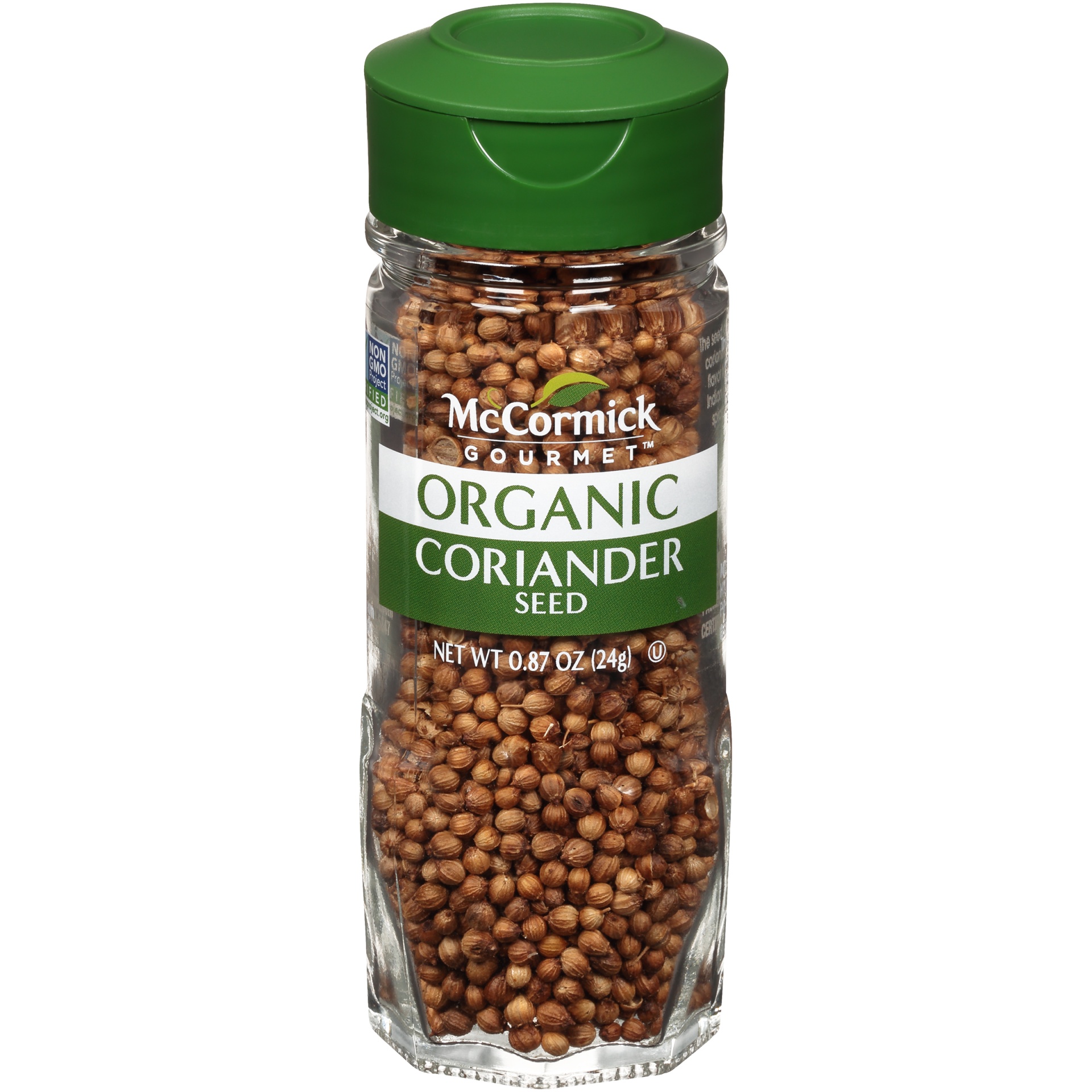 slide 1 of 1, McCormick Gourmet Organic Coriander Seed, 0.87 oz