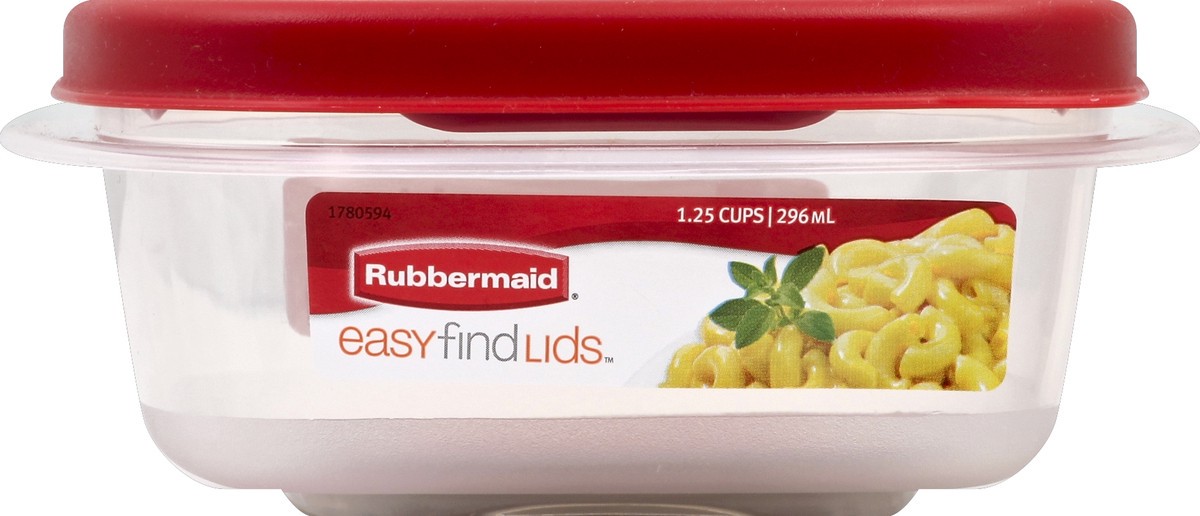 slide 2 of 5, Rubbermaid Square Ez Find Lid 1.25Cup, 1 ct