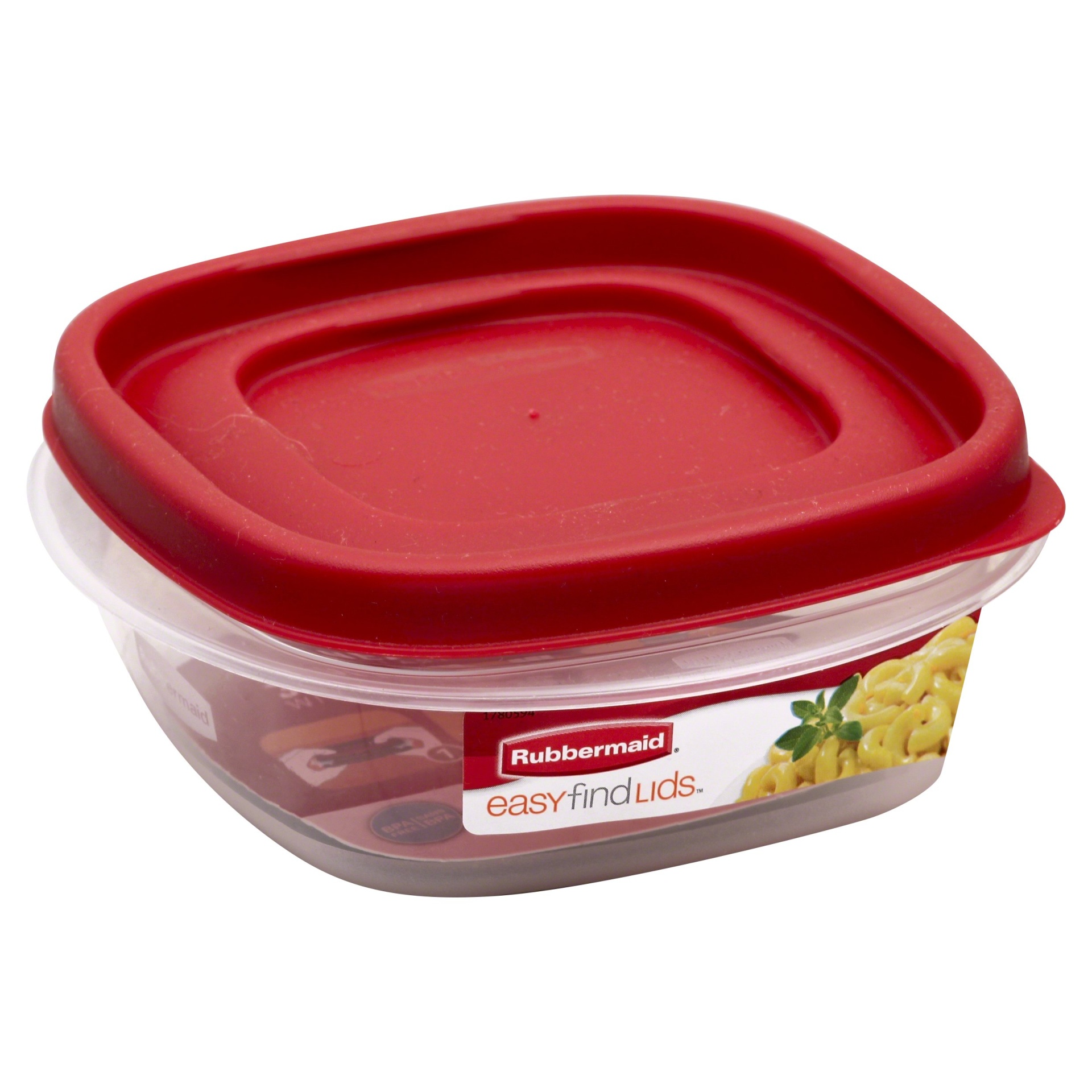slide 1 of 5, Rubbermaid Easy Find Lids Square Food Storage Container, 1 ct