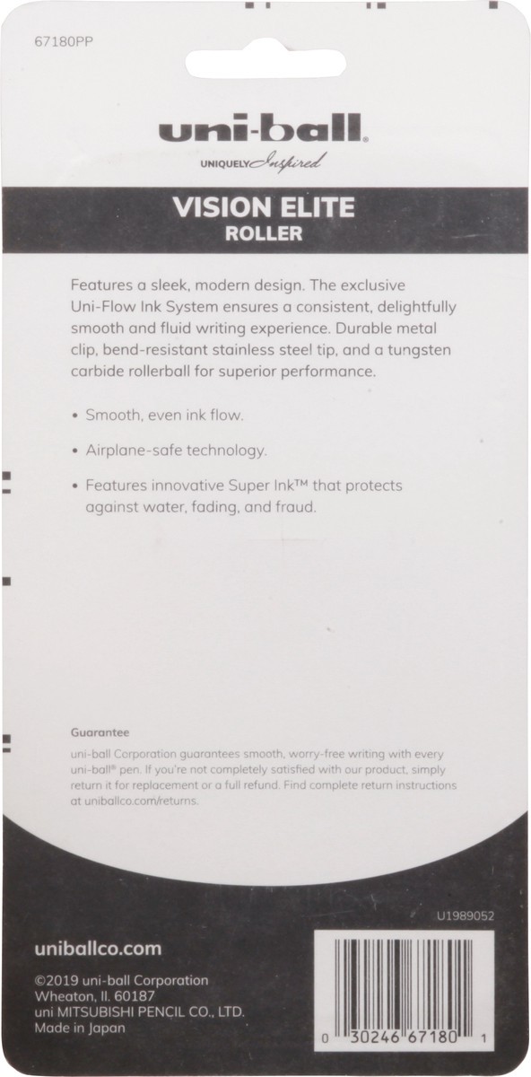 slide 10 of 12, uni-ball Vision Elite Roller Bold Black Pens 4 ea, 4 ct