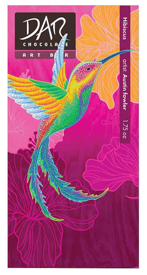 slide 1 of 1, DAR Chocolate Hibiscus 72% Dark Chocolate Bar, 1.75 oz