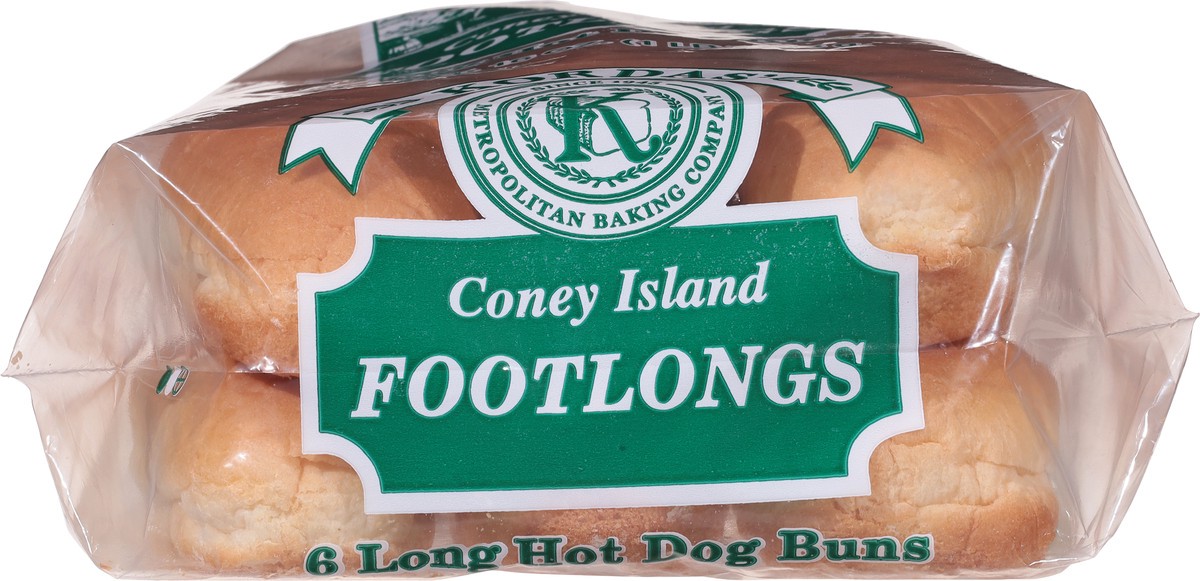 slide 5 of 14, Korda's Coney Island Footlongs Hot Dog Buns 6 ea, 6 ct