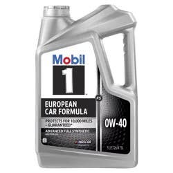 Mobil 1 European Car Formula Mobil 1 FS European Car Formula Full Synthetic Motor Oil 0W-40, 5 Quart