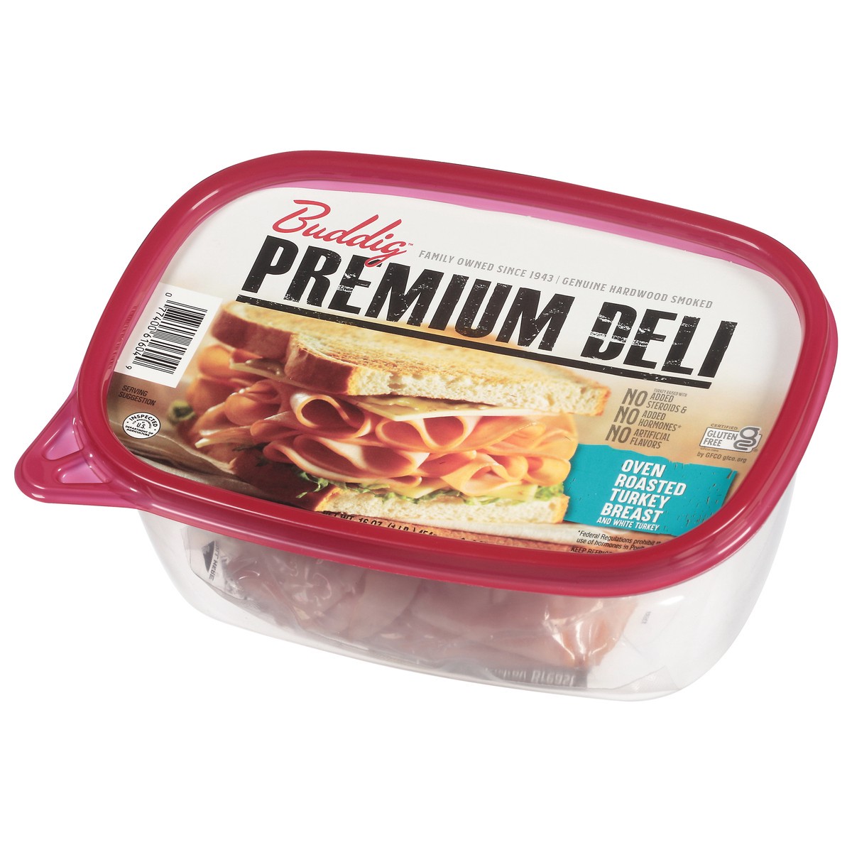 slide 3 of 11, Buddig Premium Deli Oven Roasted Turkey Breast Lunch Meat 2 - 8 oz Packs, 