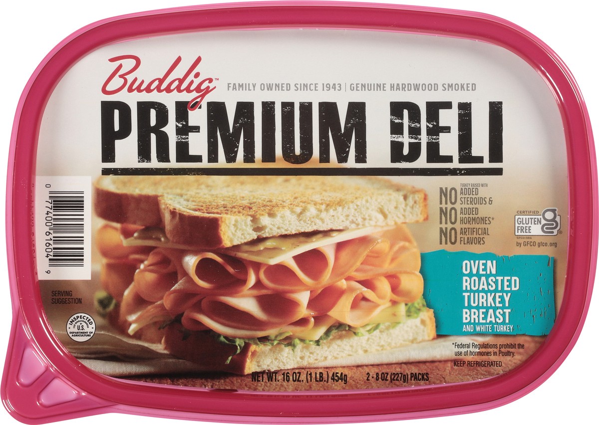 slide 9 of 11, Buddig Premium Deli Oven Roasted Turkey Breast Lunch Meat 2 - 8 oz Packs, 