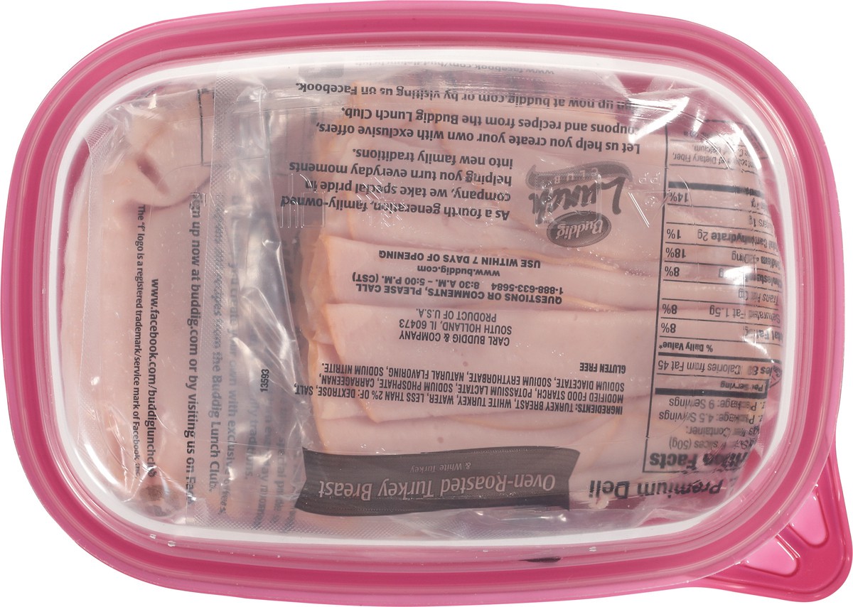 slide 10 of 11, Buddig Premium Deli Oven Roasted Turkey Breast Lunch Meat 2 - 8 oz Packs, 