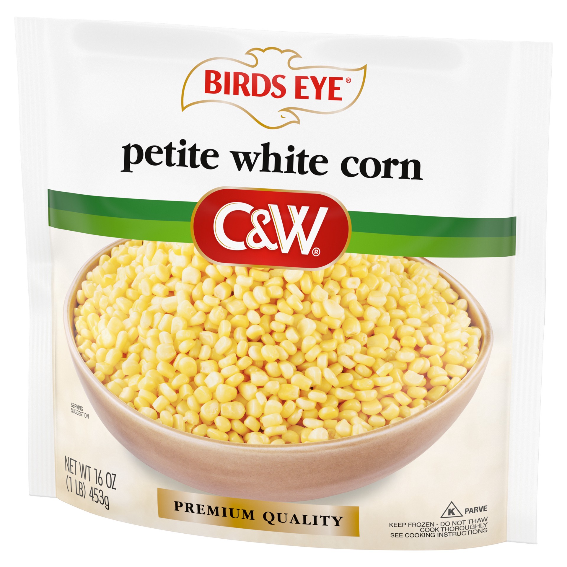 slide 2 of 5, Birds Eye C&W Premium Quality Petite White Corn, Frozen, 16 oz., 