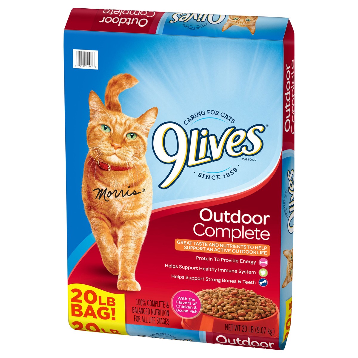 slide 8 of 8, 9Lives Outdoor Complete Dry Cat Food, 20-lb. Bag, 20 lb