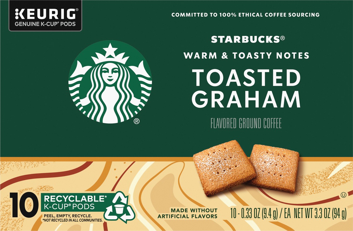 slide 6 of 9, Starbucks Toasted Graham K-Cup Pods, 10 ct